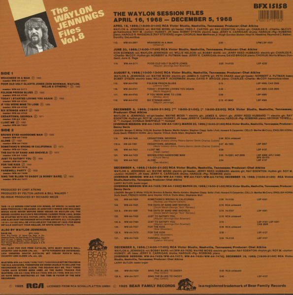 The Waylon Jennings Files Vol.8 (LP)