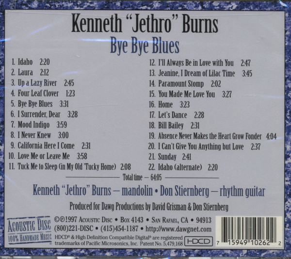 Bye Bye Blues (CD)