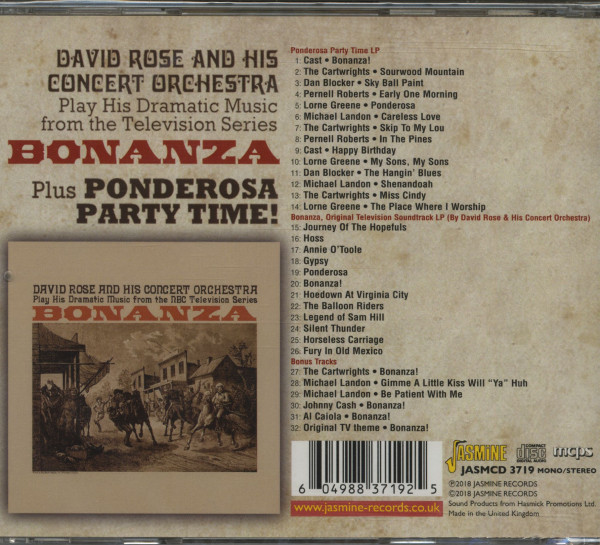 Bonanza! Plus Ponderosa Party Time! (CD)