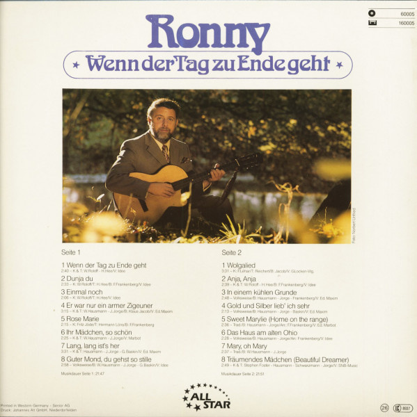 Wenn der Tag zu Ende geht (LP)