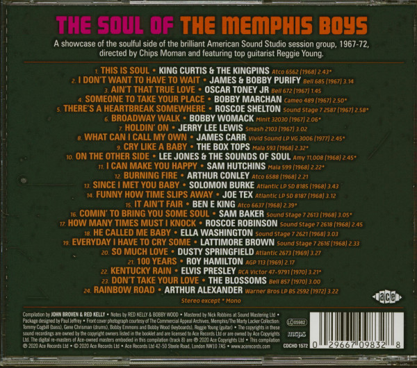 The Soul Of The Memphis Boys (CD)