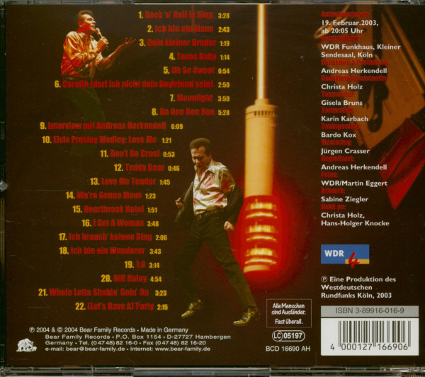 3. Bild von Ted Herold: On Stage (CD)