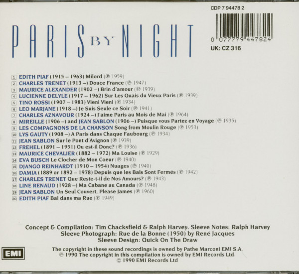 Paris By Night (CD)