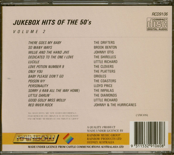 Jukebox Hits Of The 50's (CD)