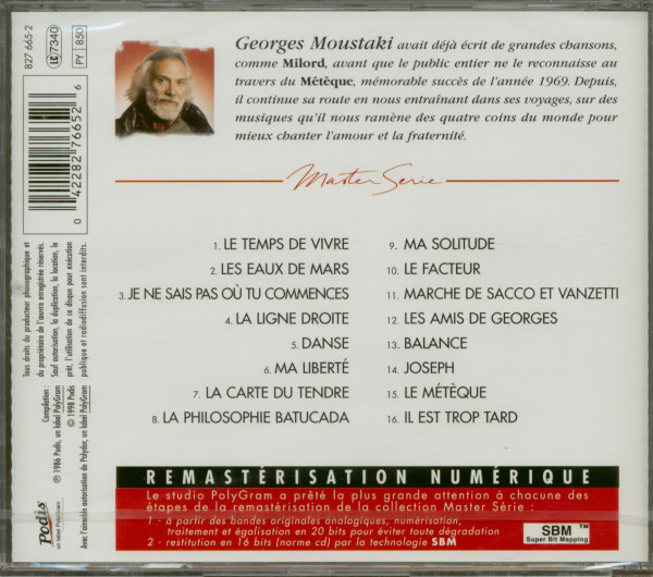 3. Bild von Georges Moustaki: Master Serie (CD)