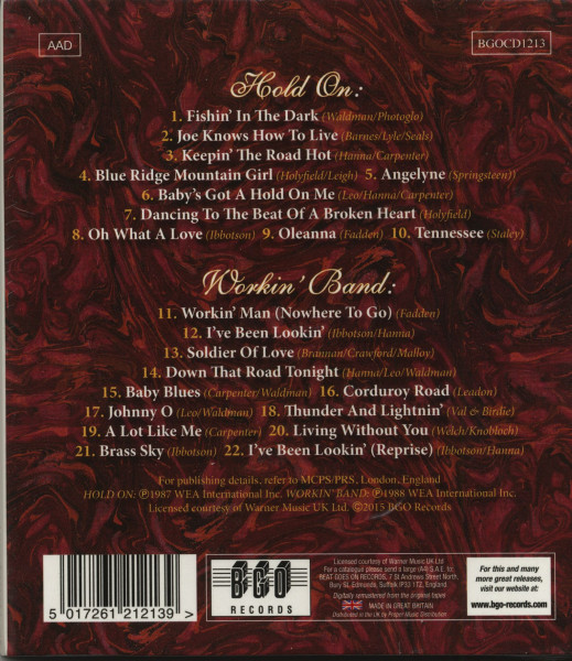 Hold On - Workin' Band (CD)