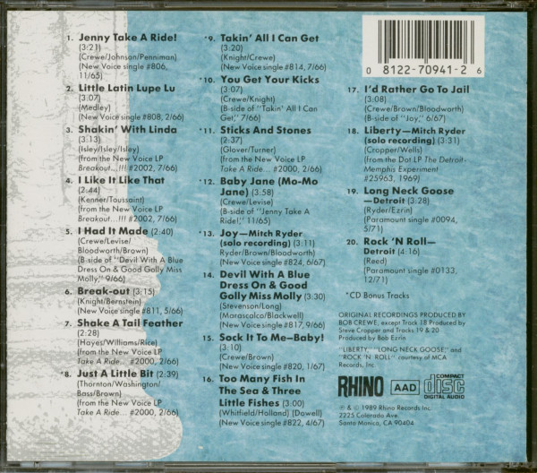 Rev Up - The Best Of Mitch Ryder & The Detroit Wheels (CD)