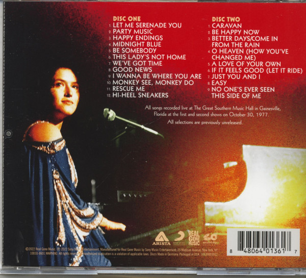 Melissa Manchester Live '77 (2-CD)