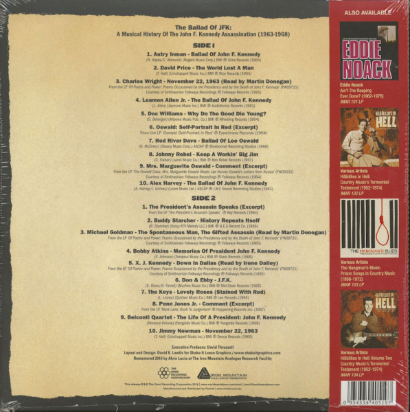 The Ballad Of JFK- A Musical History Of The John F. Kennedy Assassination (LP)