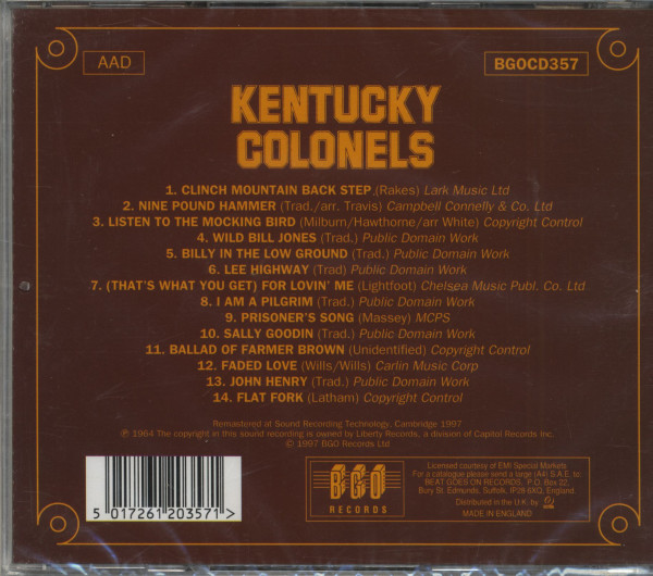 Kentucky Colonels (CD)