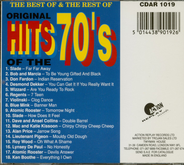 The Best Of & The Rest Of Original Hits Of The 70's (CD)