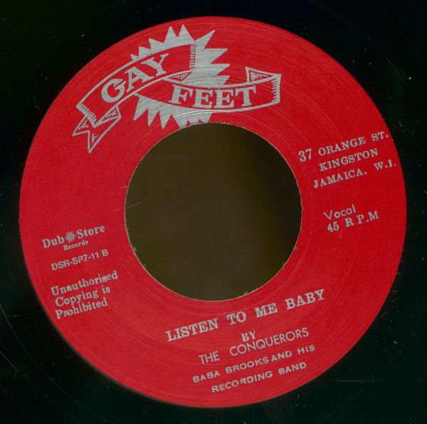 Joe Higgs, Don't Come To My House No More - The Conquerors, Listen To Me Baby (7inch, 45rpm, BC, CS)