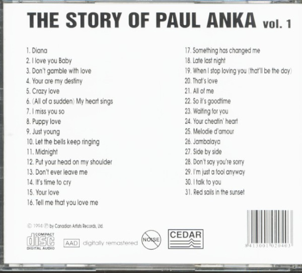 The Story Of Paul Anka Vol.1 (CD)