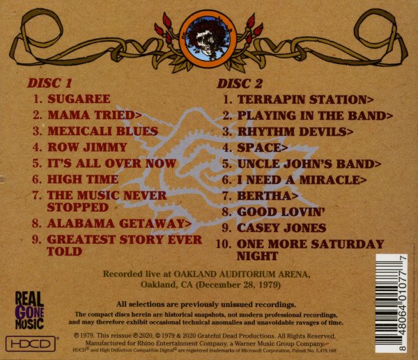 Road Trips Vol.3 No.1 - Oakland 12-28-79 (2-CD)