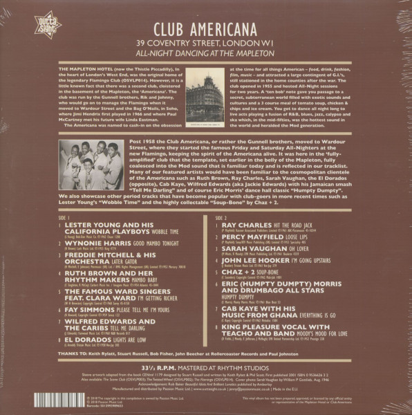 Club Americana - All-Night Dancing At The Mapleton (LP)