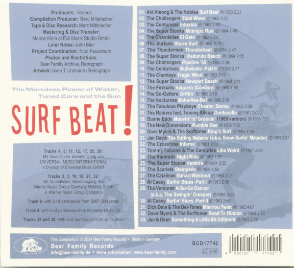 Surf Beat! - The Merciless Power Of Water, Tuned Cars and the Sun (CD)