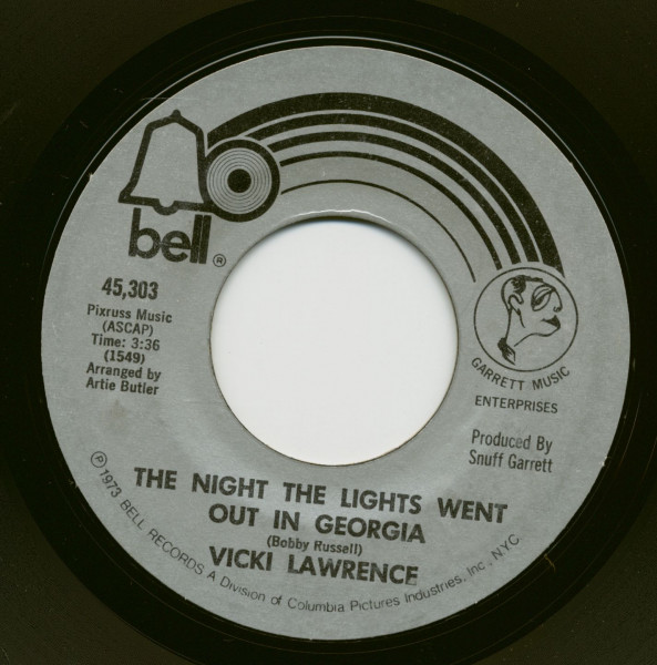 The Night The Lights Went Out In Georgia - Dime A Dance (7inch, 45rpm)