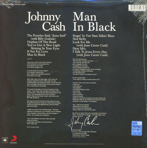 Man in Black (LP, 180g Vinyl)