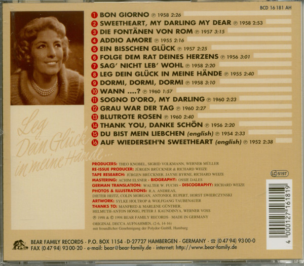 3. Bild von Vera Lynn: Leg dein Glück in meine Hände (CD)