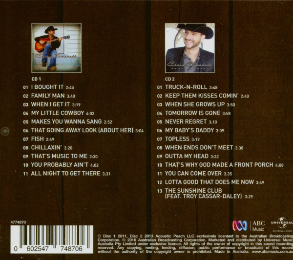 Craig Campbell - Never Regret (2-CD Albums)