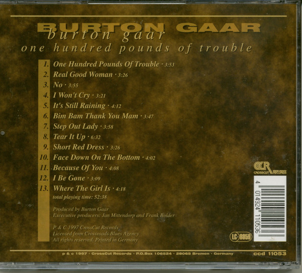 One Hundred Pounds Of Trouble (CD)