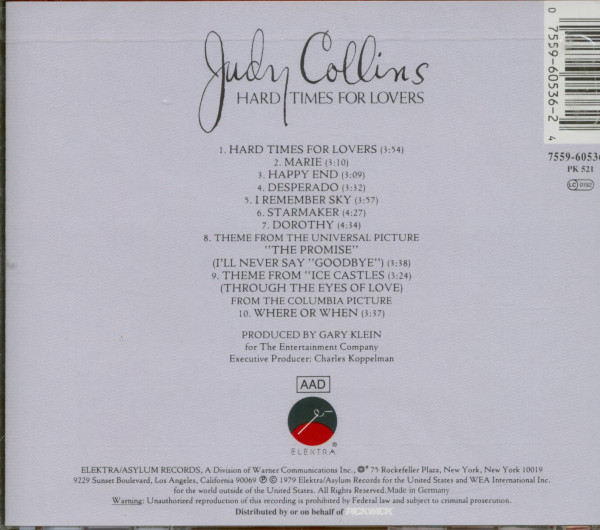 Hard Times For Lovers (CD)