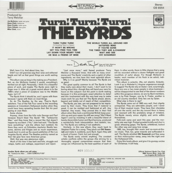 Turn! Turn! Turn! (LP, 180g colored Vinyl, Ltd.)