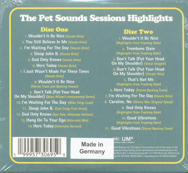 The Pet Sounds Sessions Highlights (2-CD)