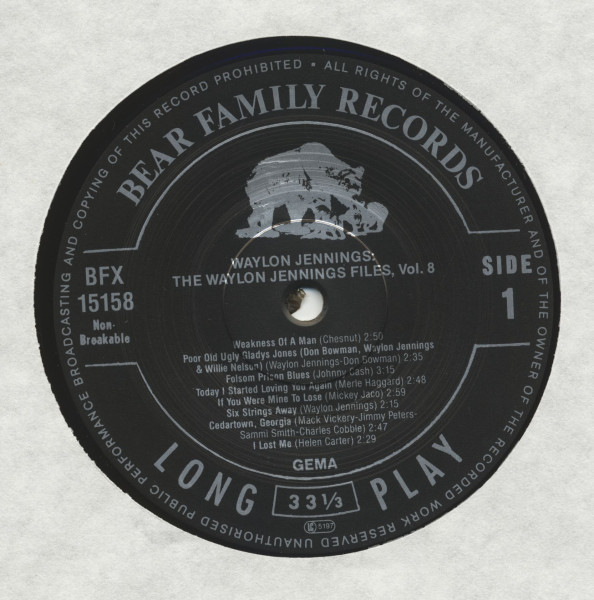 The Waylon Jennings Files Vol.8 (LP)