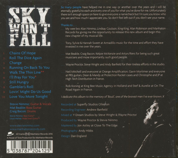 3. Bild von Stevie Nimmo: Sky Won't Fall (CD)