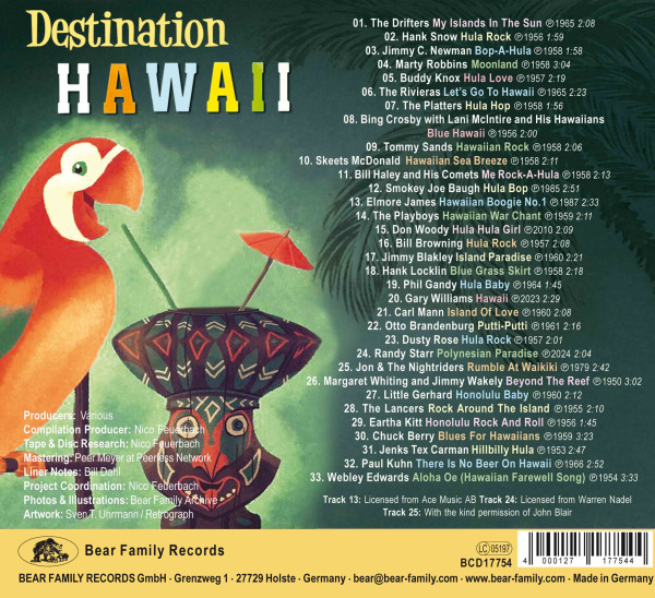Destination Hawaii - 33 Musical Travel Companions To The Aloha State (CD)