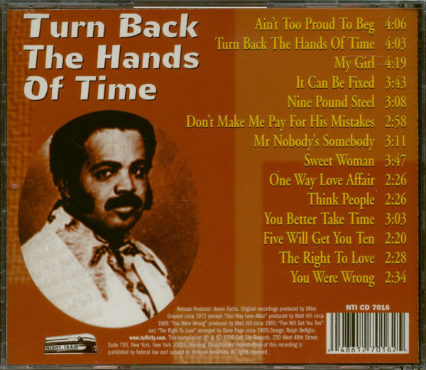 Turn Back The Hands Of Time (CD)