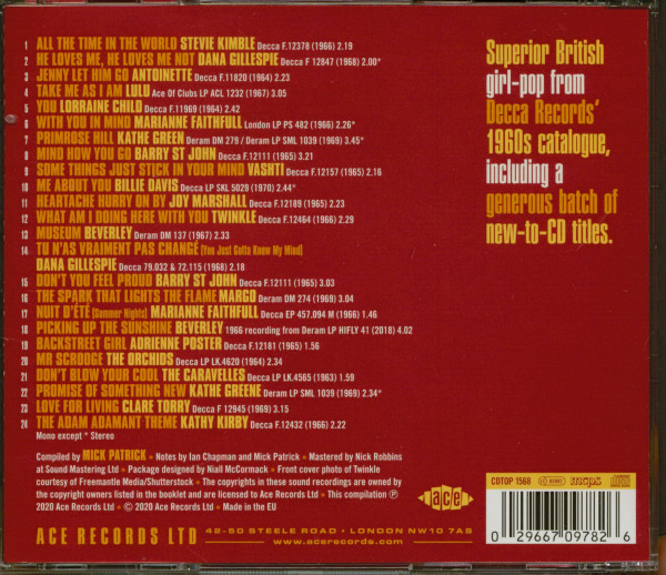 Don't Blow You Cool! More 60s Girls From UK Decca (CD)