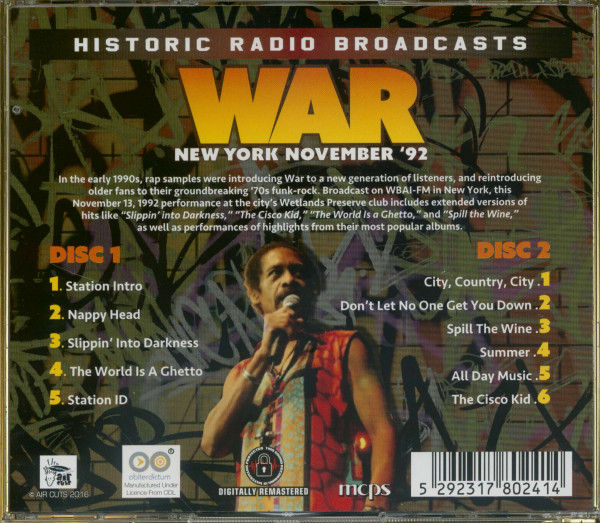3. Bild von The War: New York November '92 (2-CD)