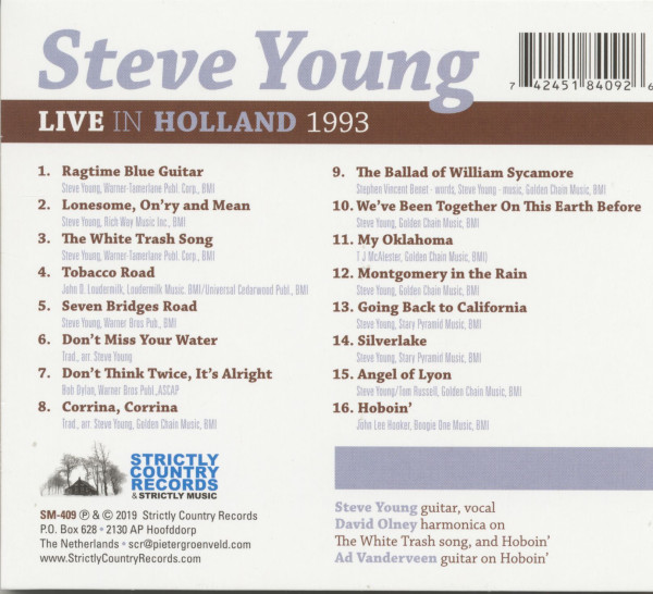 Live In Holland 1993 (CD)