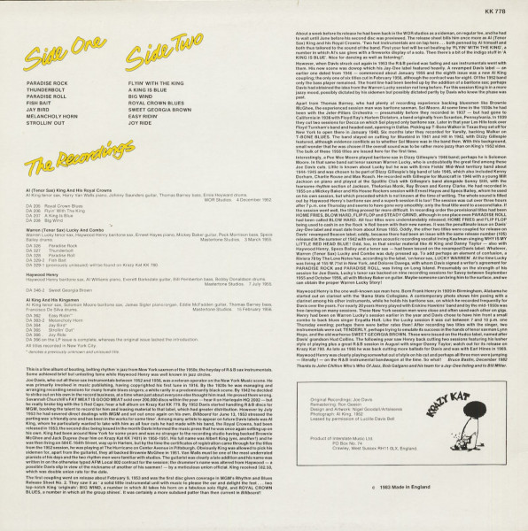 Thunderbolt! - Honkin' R&B Sax Instrumentals 1952-56 (LP)