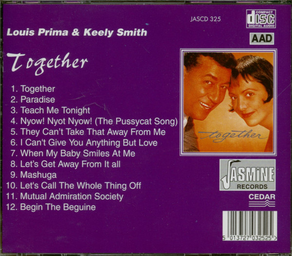 3. Bild von Louis Prima & Keely Smith: Together (CD)