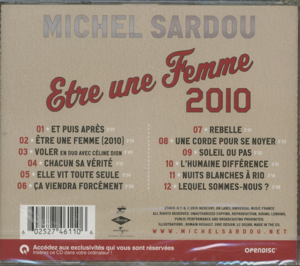 3. Bild von Michel Sardou: Etre Une Femme (2010) (CD)