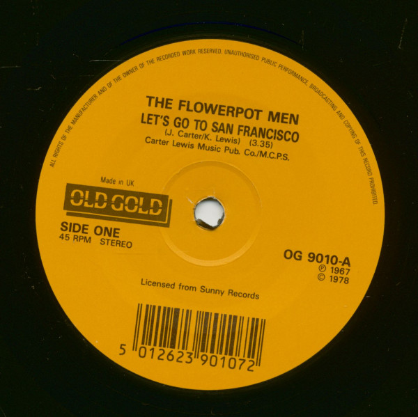 Let's Go To San Francisco - Sweet Baby Jane (7inch, 45rpm, SC)