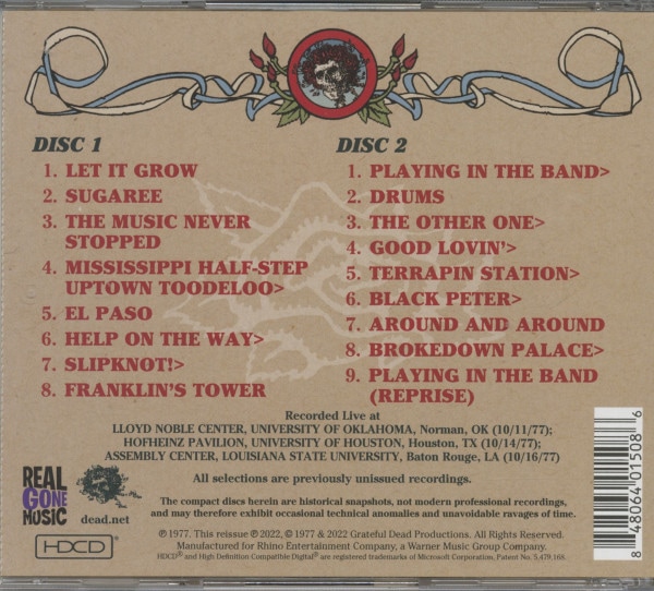 3. Bild von Grateful Dead: Road Trips Vol.1 No.2 - October '77 (2-CD)