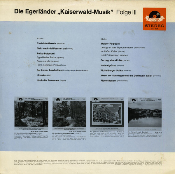 Kaiserwald Musik Folge III (LP)