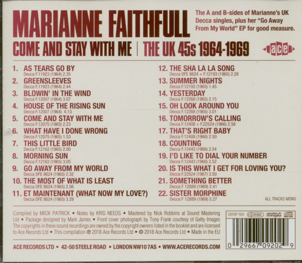Come And Stay With Me - The UK 45s 1964-1969 (CD)