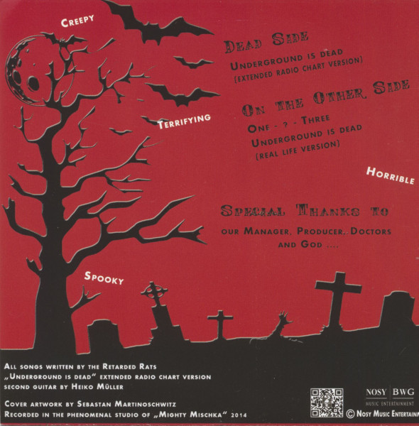 Underground Is Dead. (7inch, 45rpm, colored Vinyl)