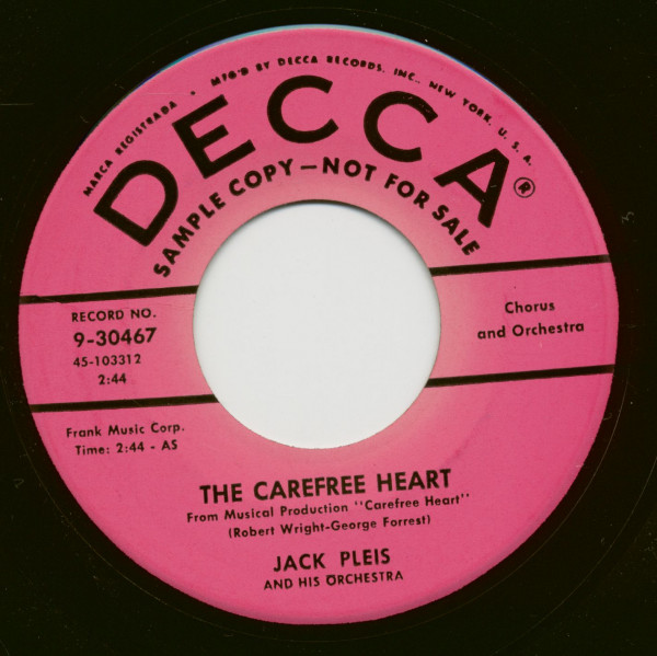 Serenade In Soft Shoe - The Carefree Heart (7inch, 45rpm)