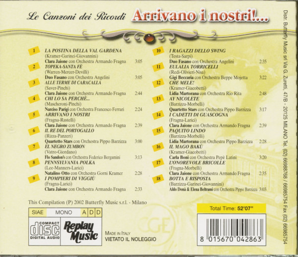Le Canzoni Dei Ricordi - Arrivano I Nostri!... (CD)