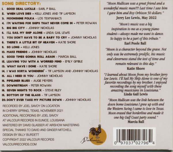 The Moon And The Stars: A Tribute To Moon Mullican (CD)