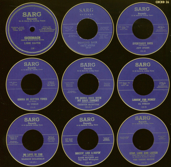 Texas Rockabilly - Sarg Records (CD)