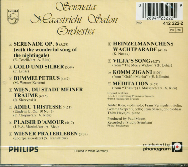 Serenata - Maastricht Salon Orchestra (CD)