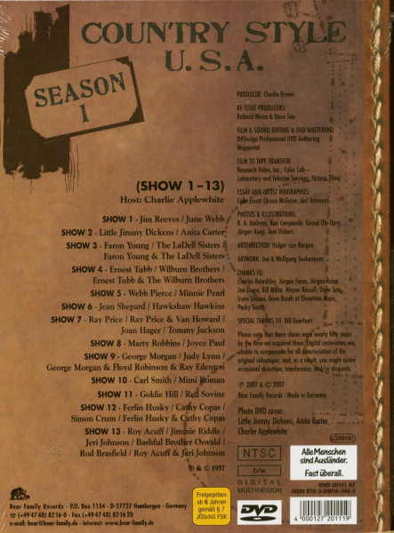 Season 1, (DVD) Country Style USA