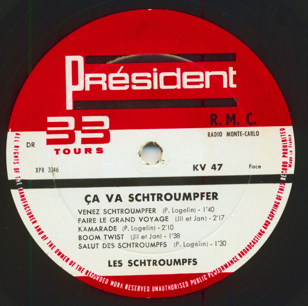 Ca Va Schtroumpfer - Radio Monte Carlo (10inch LP)